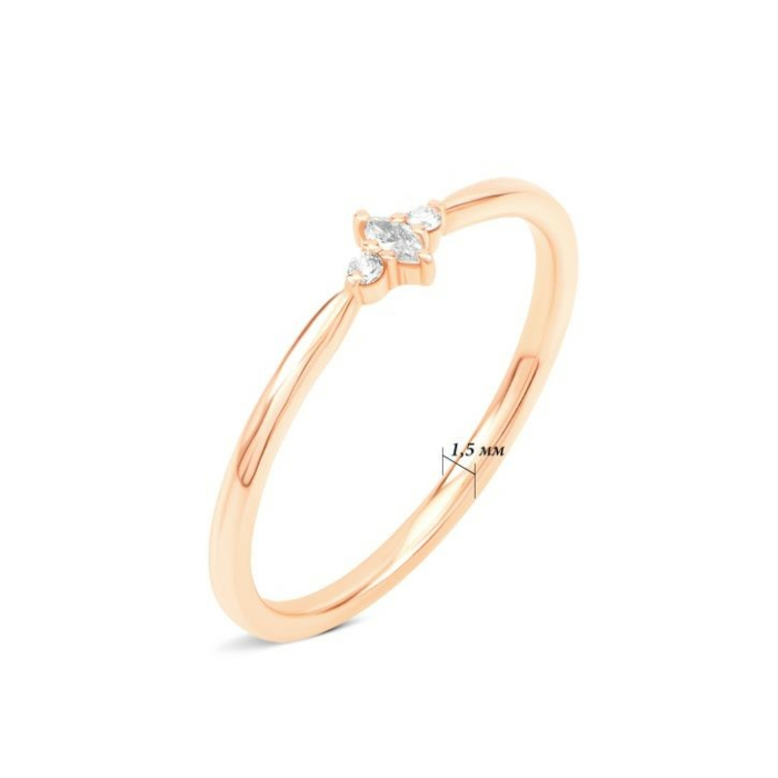 Золота каблучка з діамантами. Артикул UG51111019801 D