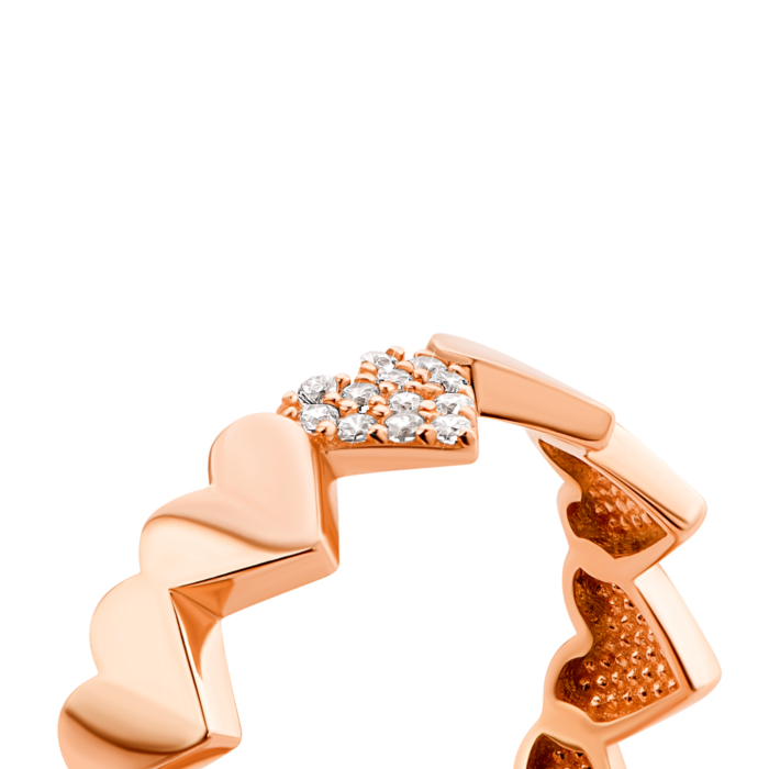 Золотое кольцо с фианитами. Артикул UG51111030901