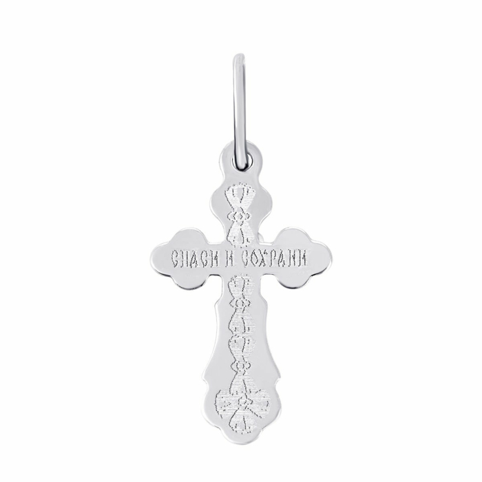 Золотий хрестик. Розп'яття Христове. Артикул UG511168-бел.