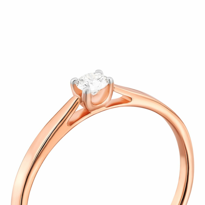 Золота каблучка з діамантом. Артикул UG51191238201