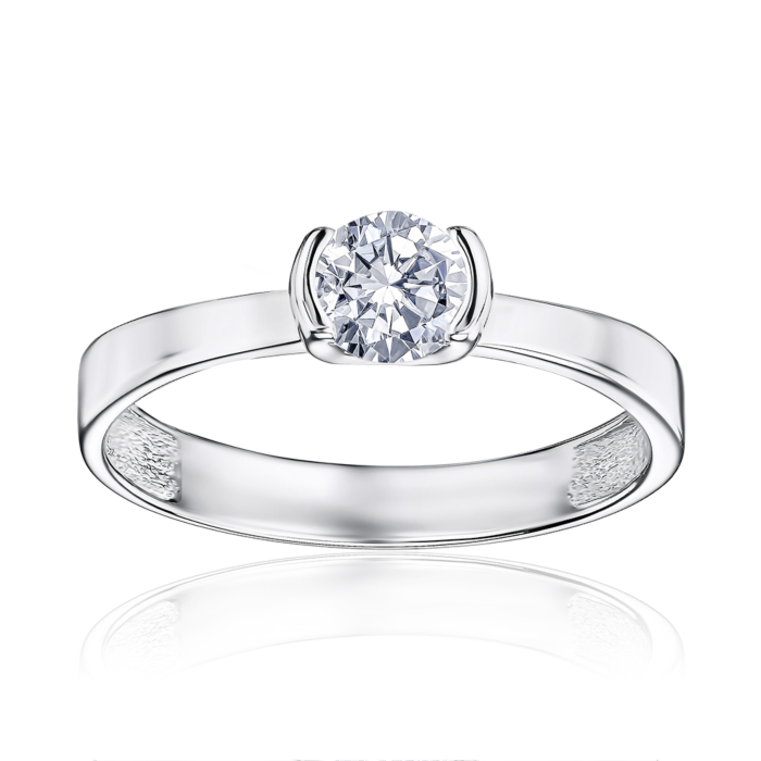 Золотое кольцо с фианитом 1191360102-R/02/1