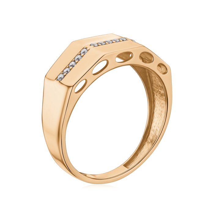 Золотое кольцо с фианитами 1191977101-R/01/1