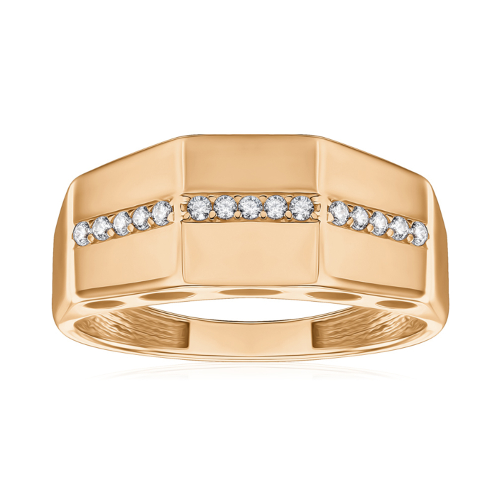 Золотое кольцо с фианитами 1191977101-R/01/1