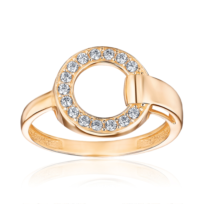 Золота каблучка з фіанітами 1192035101-R/01/1