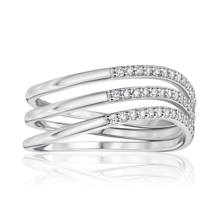 Золотое кольцо с бриллиантами 1192YH/02/1/8032