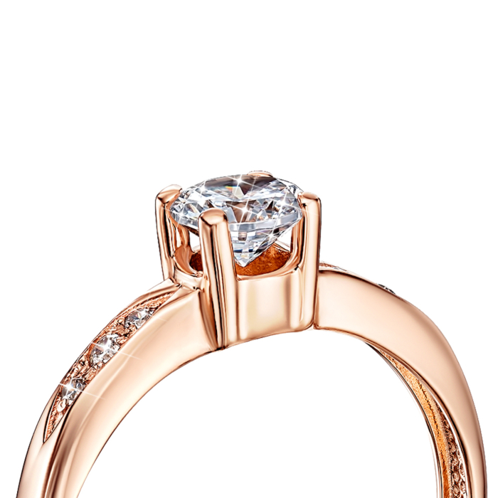 Золотое кольцо с фианитами. Артикул 11946/01/0/16 (11946)