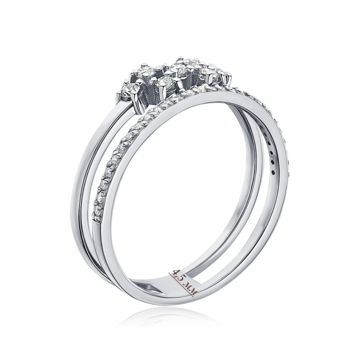 Золота каблучка з діамантами 1196YH/02/1/9090