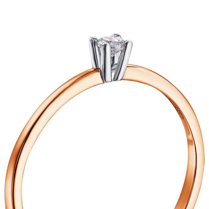 Золота каблучка з фіанітом S Zirconia 11984/01/1/4189