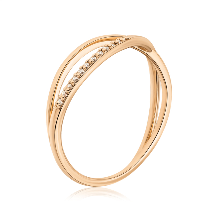 Золотое кольцо с бриллиантами 1200YH/01/0/8344