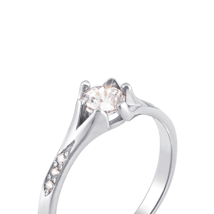 Золотое кольцо с фианитами. Артикул 12051/б с