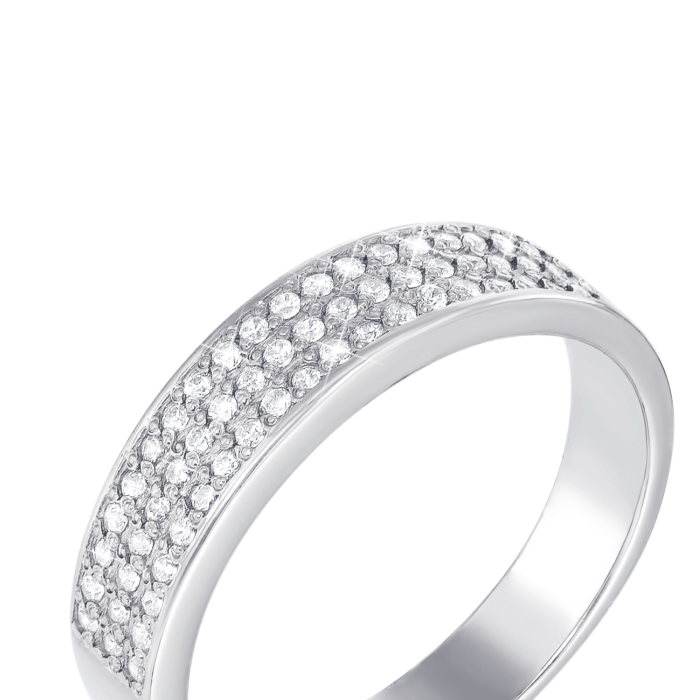 Золотое кольцо с фианитами. Артикул 12106/б с