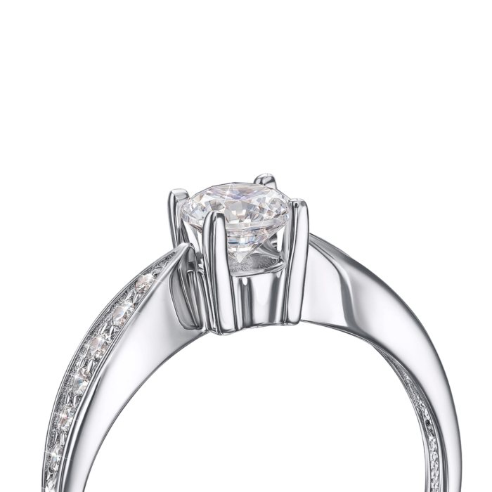 Золота каблучка з фіанітами. Артикул 12109/б с