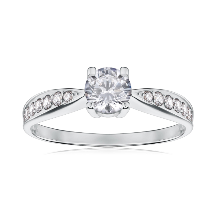 Золота каблучка з фіанітами Tesori 12109/02/1/4348