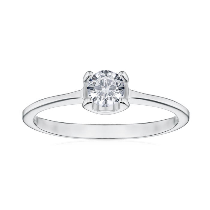 Золота каблучка з фіанітом Tesori 12113/02/1/4027