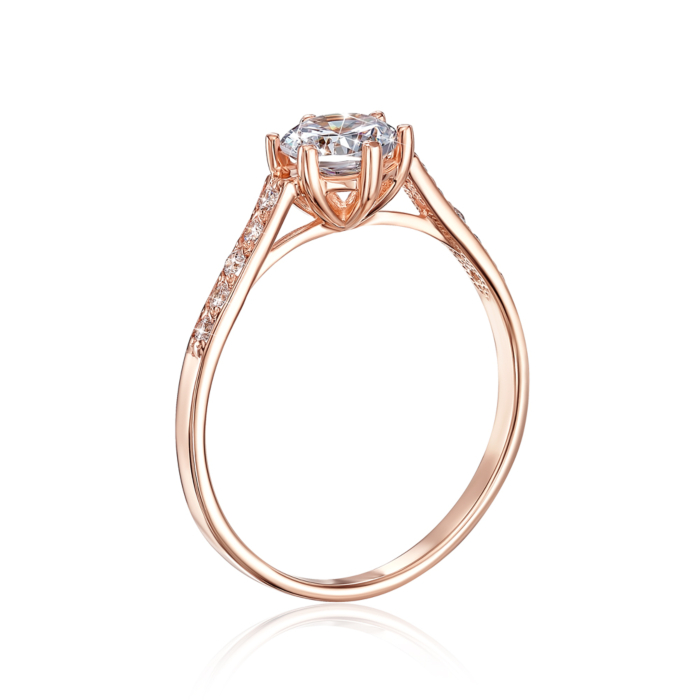 Золота каблучка з фіанітами. Артикул 12149/01/0/16 (12149)