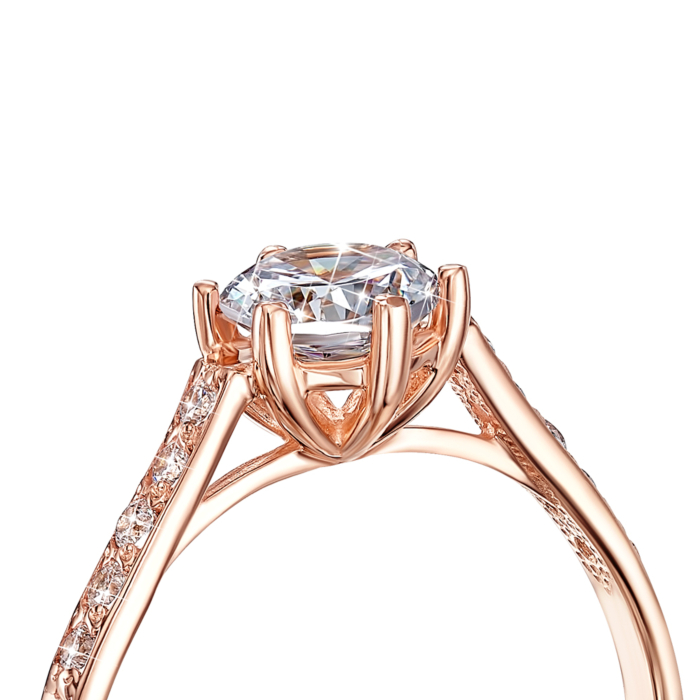 Золота каблучка з фіанітами. Артикул 12149/01/0/16 (12149)