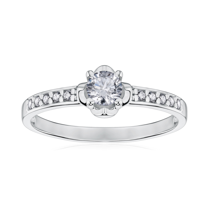 Золота каблучка з фіанітами Tesori 12155/02/1/4486