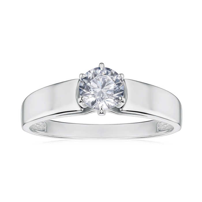 Золотое кольцо с фианитом Tesori 12156/02/1/4024