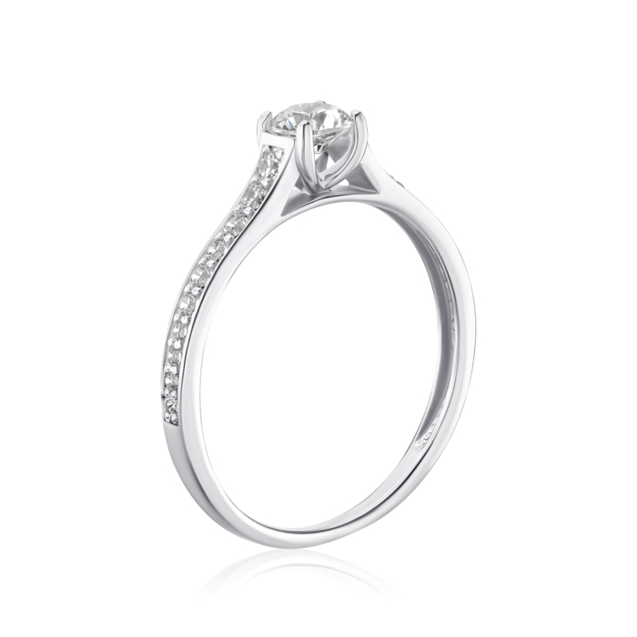 Золота каблучка з фіанітами Tesori 12181/02/1/4188