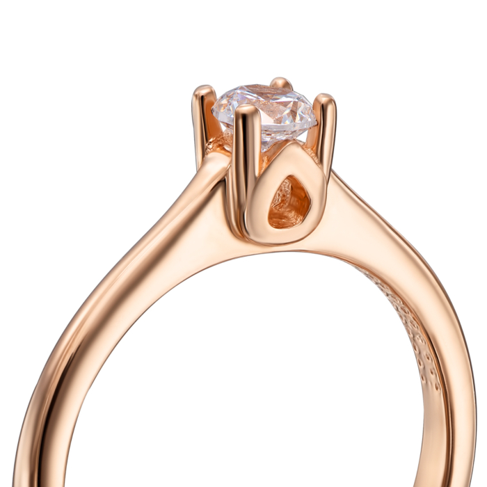 Золота каблучка з фіанітом. Артикул 12218 (12218/01/0/53)