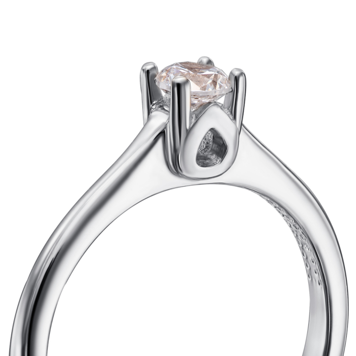 Золотое кольцо с фианитом. Артикул 12218/б