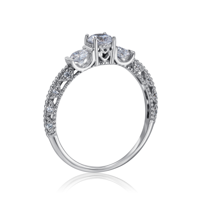 Золотое кольцо с фианитами. Артикул 12228/02/1/94 (12228/б)