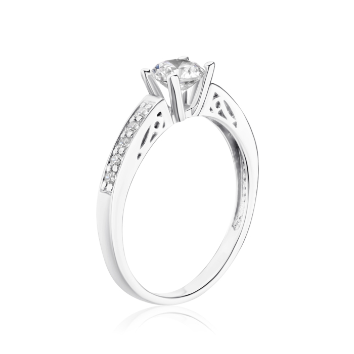 Золота каблучка з фіанітами Tesori 12239/02/1/4249