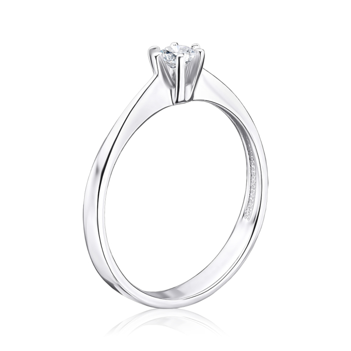 Золотое кольцо с фианитом. Артикул 12287/б