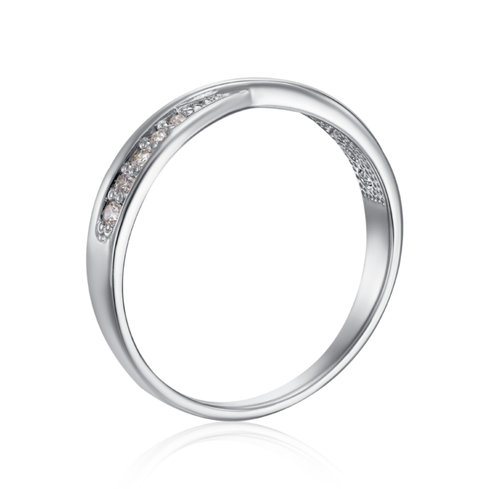 Золота каблучка з фіанітами. Артикул 12472/02/1/69 (12472/б)