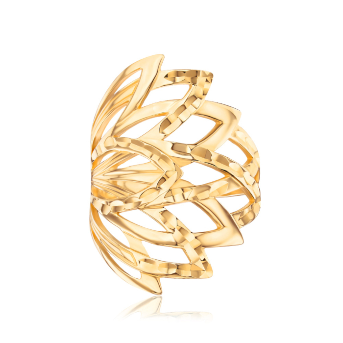 Золота каблучка без вставки 12576/03/2