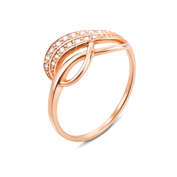 Золота каблучка «Безмежність». Артикул 12684