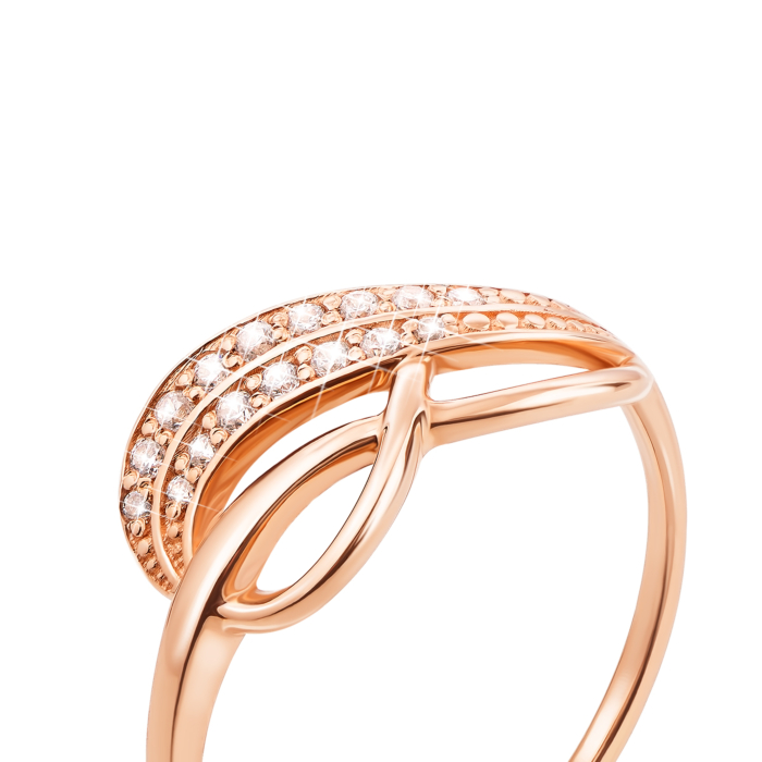 Золота каблучка «Безмежність». Артикул 12684