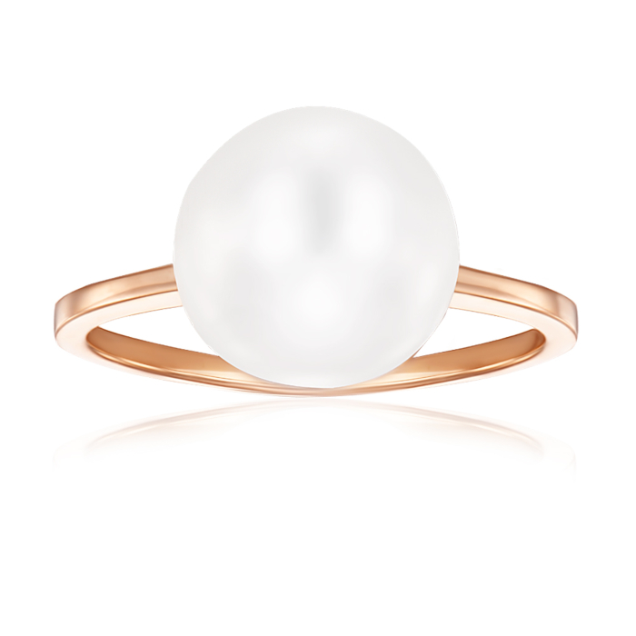 Золотое кольцо с жемчугом. Артикул 13012 с