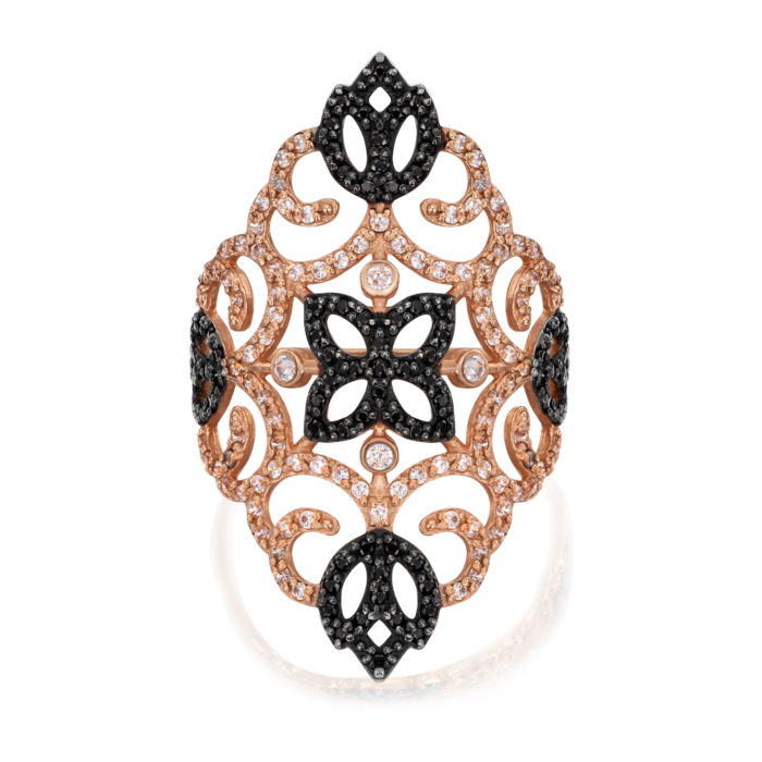 Золотое кольцо с фианитами. Артикул 13029/01/1/2169