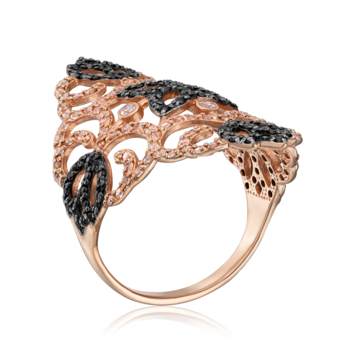 Золотое кольцо с фианитами. Артикул 13029/01/1/2169