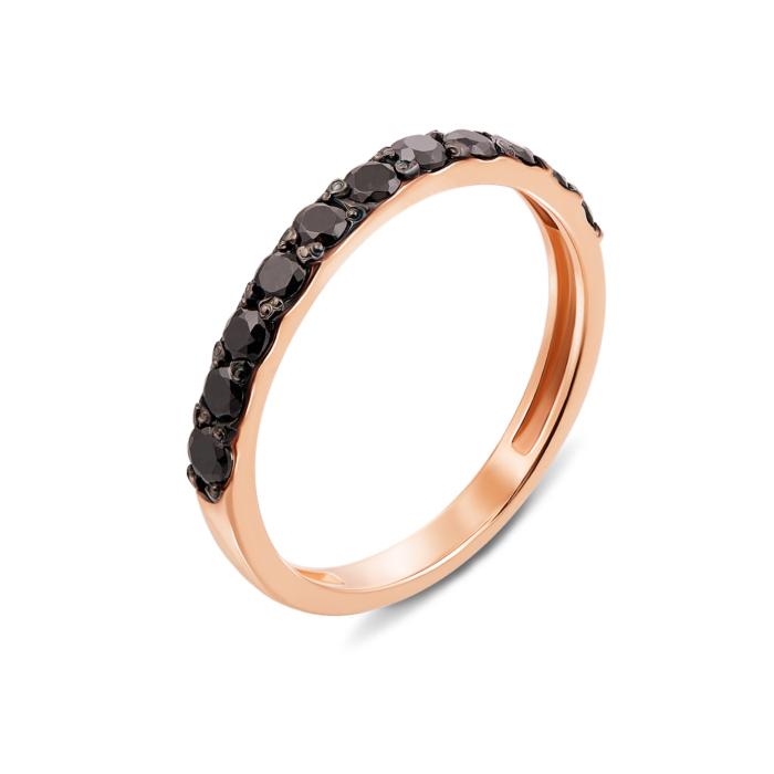 Золотое кольцо с фианитами. Артикул 13119/ч