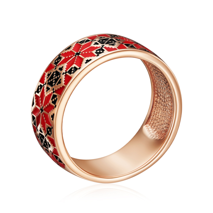 Золота каблучка «Зірка Алатир». Артикул 13147/01/0/606