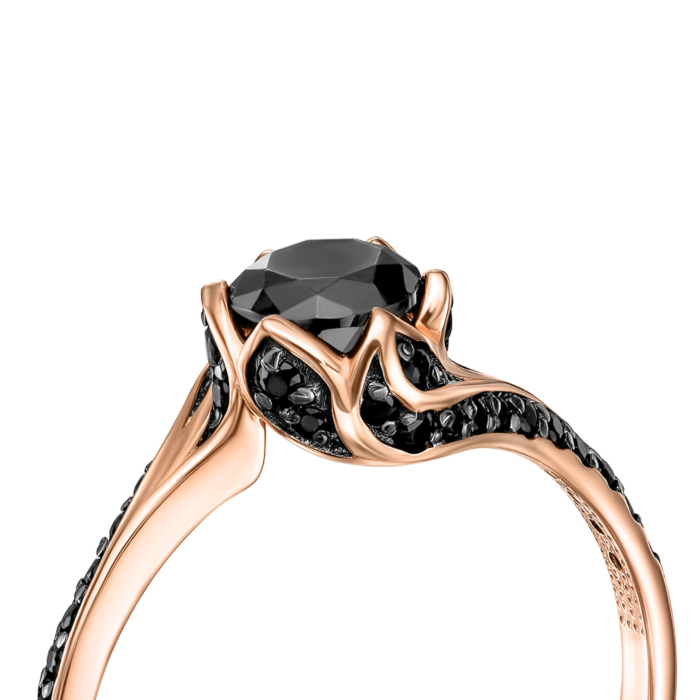 Золота каблучка з фіанітами. Артикул 13165/01/1/804