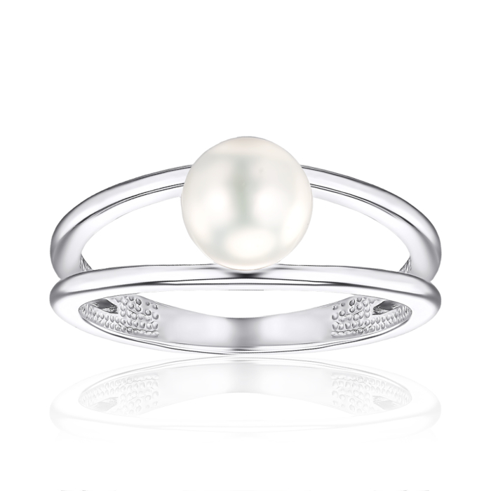 Срібна каблучка з перлиною. Артикул 13220/12/1/1920
