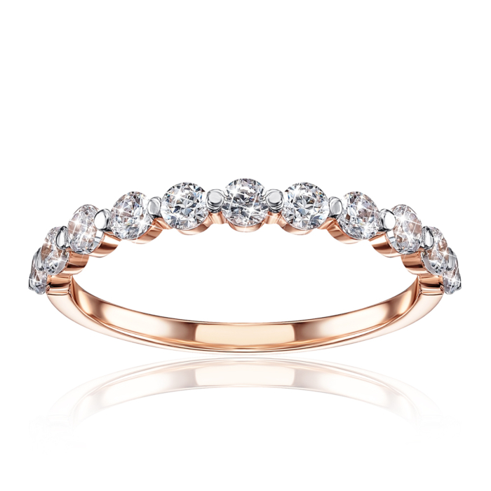 Золотое кольцо с фианитами. Артикул 13334/01/1/64