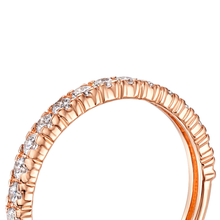 Золотое кольцо с фианитами. Артикул 13346/01/0/46