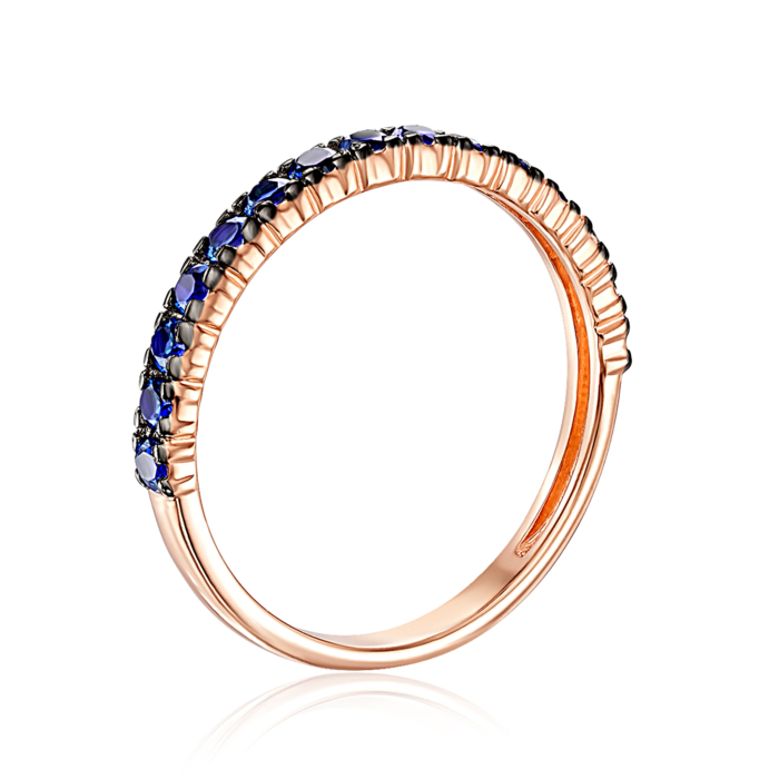 Золотое кольцо с фианитами. Артикул 13346/01/1/1521