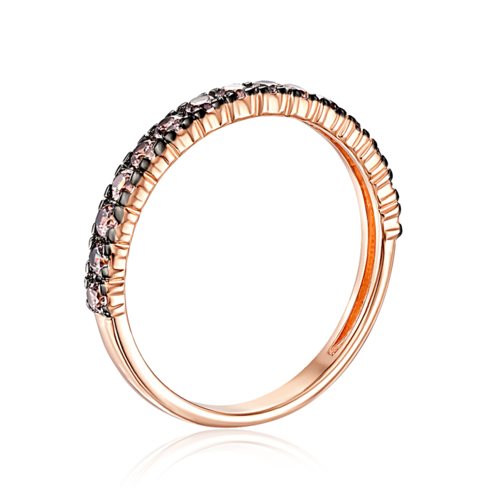 Золота каблучка з фіанітами. Артикул 13346/01/1/1946