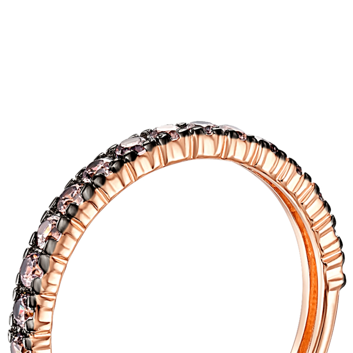 Золота каблучка з фіанітами. Артикул 13346/01/1/1946