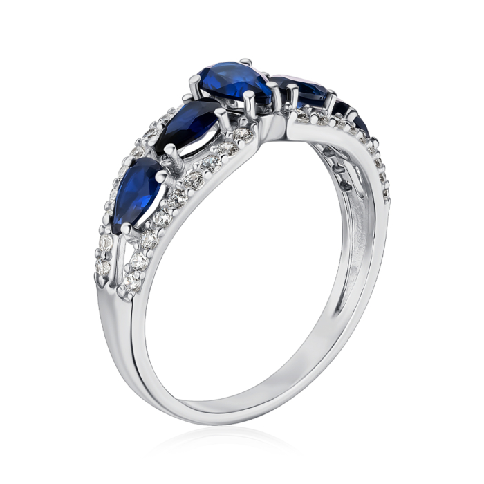 Серебряное кольцо. Артикул 1335/1р-HSPH