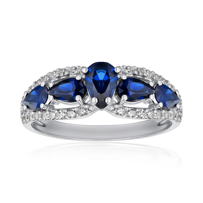 Серебряное кольцо. Артикул 1335/1р-HSPH