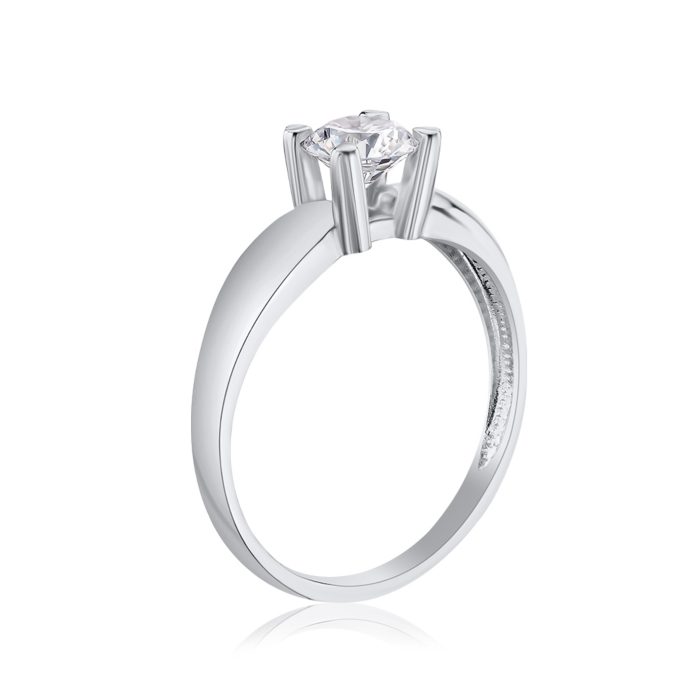 Золота каблучка з фіанітом Tesori 13416/02/1/4024