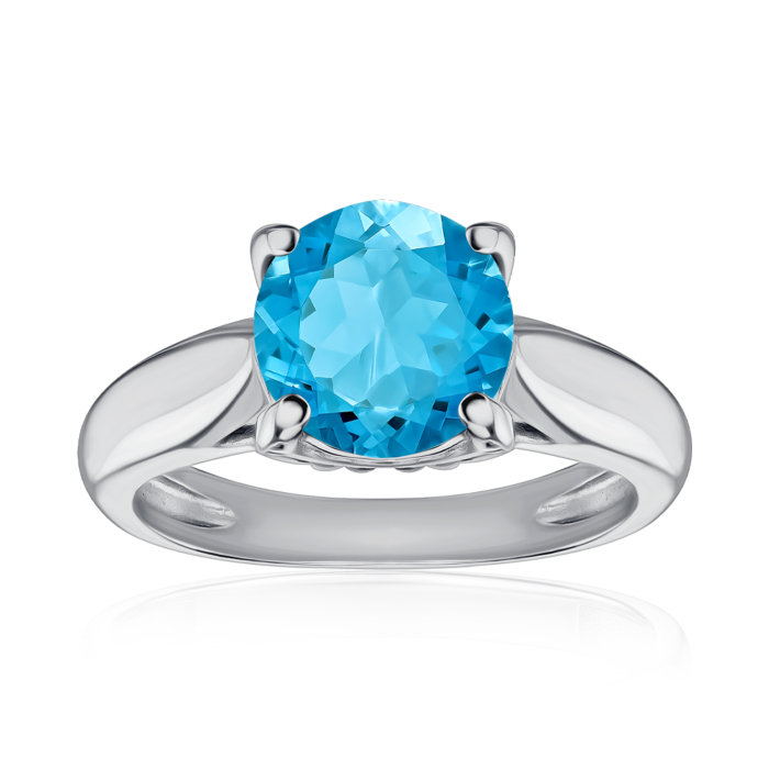 Серебряное кольцо. Артикул 1354/1р-QSWB