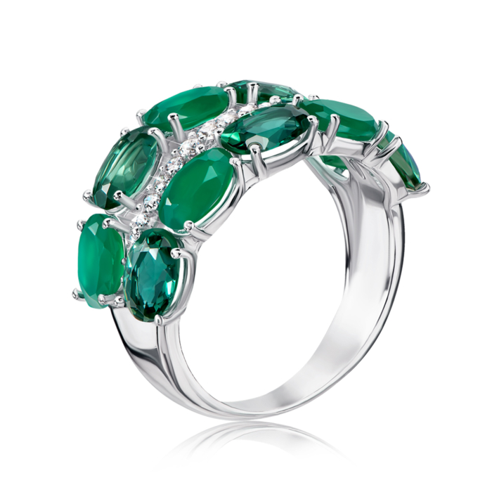 "Срібна каблучка з кварцом