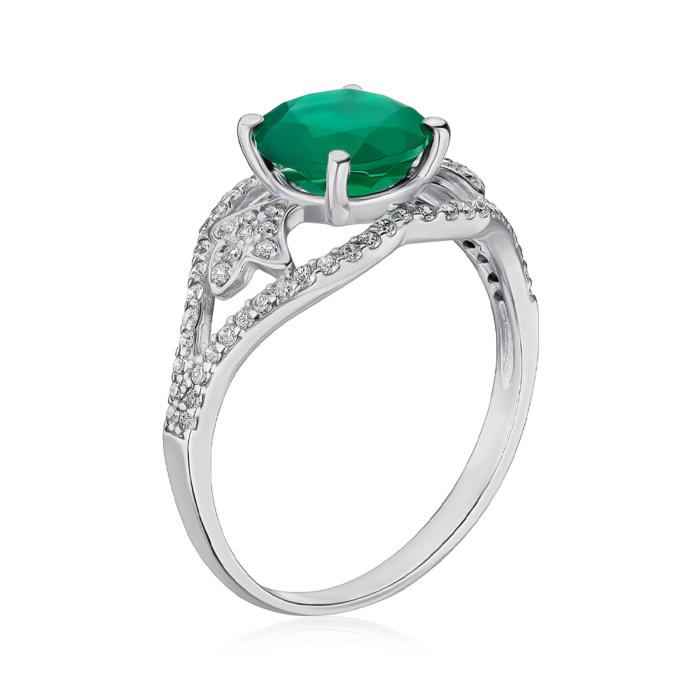 Серебряное кольцо. Артикул 1368/1р-GRAG